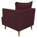 Ver imagem 5 de Poltrona Decorativa para Sala Recepção Escritório Consultório Reforçada Eliza Tecido Suede