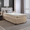 Ver imagem 6 de Cama Box Base Solteiro + Colchão Life D33 Pillow Top 56x88x188cm - Bege - e-Shop Casa