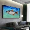Quadro Pintura Digital de Peixe:120x80 cm/BRANCA - 4
