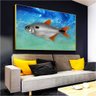 Quadro Pintura Digital de Peixe:120x80 cm/BRANCA - 5