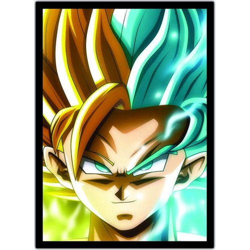 Quadro Dragon Ball Goku Anime Desenho Com Moldura G014