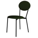 Ver imagem 6 de Kit 08 Cadeiras Estofada para Sala de Jantar Azuri Preto C01 Linho Verde Musgo - Lyam Decor