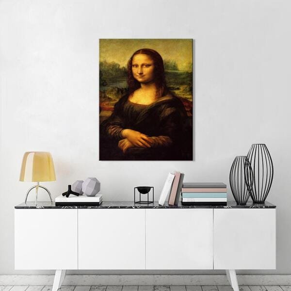 Quadro Decorativo Monalisa MadeiraMadeira