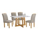 Ver imagem 2 de Conjunto Mesa Arizona 120cm com 4 Cadeiras Arizona Tampo Smart Plus com Vidro