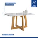 Ver imagem 4 de Conjunto Mesa Arizona 120cm com 4 Cadeiras Arizona Tampo Smart Plus com Vidro