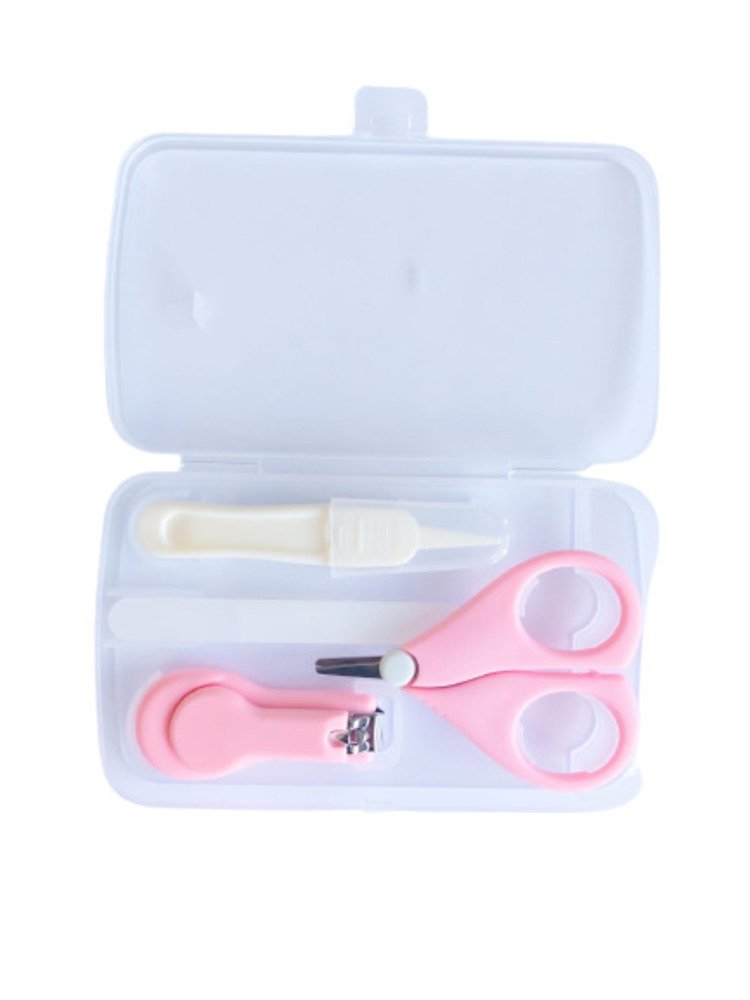 Kit Manicure Higiene do Bebê com Estojo Transparente Color Baby Rosa - 3