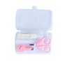 Kit Manicure Higiene do Bebê com Estojo Transparente Color Baby Rosa - 3