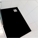 Ver imagem 1 de Piso vinil para banheiro box antiderrapante preto Colacomigo Adesivo piso box 1,20 x 0,80 metros
