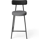 Ver imagem 6 de Kit 06 Banquetas Baixa Cozinha Jantar Milão L02 Couríssimo Preto Linho Cinza Escuro - Lyam Decor