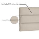 Ver imagem 3 de Cabeceira Painel La Italiana Para Cama Box King 195 cm Suede Bege - D’Rossi