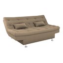 Ver imagem 3 de Sofá Cama Salomé Veludo Cappuccino E434 - Matrix
