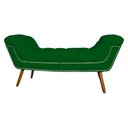 Ver imagem 3 de Recamier Calçadeira Estofado Sienna Queen 160 Cm Suede Verde - LM DECOR