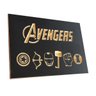 Quadro Avengers Vingadores Filme Cinemas- Entalhado Madeira - 2