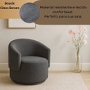 Ver imagem 5 de Poltrona Orgânica Bouclé Redonda para Sala Quarto Recepção Confortável Elegante Divani