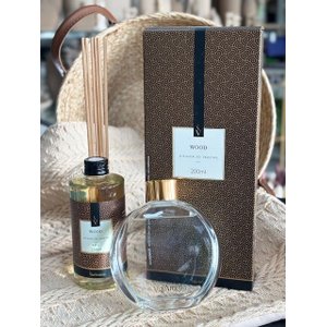 Kit Difusor de Varetas 200ml + Refil 250ml Via Aroma Wood