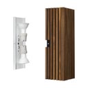 Ver imagem 4 de ARANDELA LUMINÁRIA MADEIRA LUXO INTERNO/EXTERNO 40CM 2 FOCOS DE LUZ