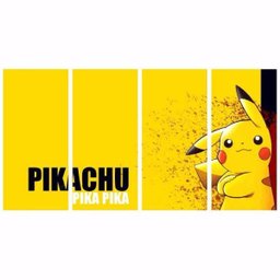 Quadro Pokemon Pikachu Decorativo 130X65 - 1