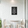 Quadro Para Cozinha Frase Bom Café Decorativo Com Moldura - 2