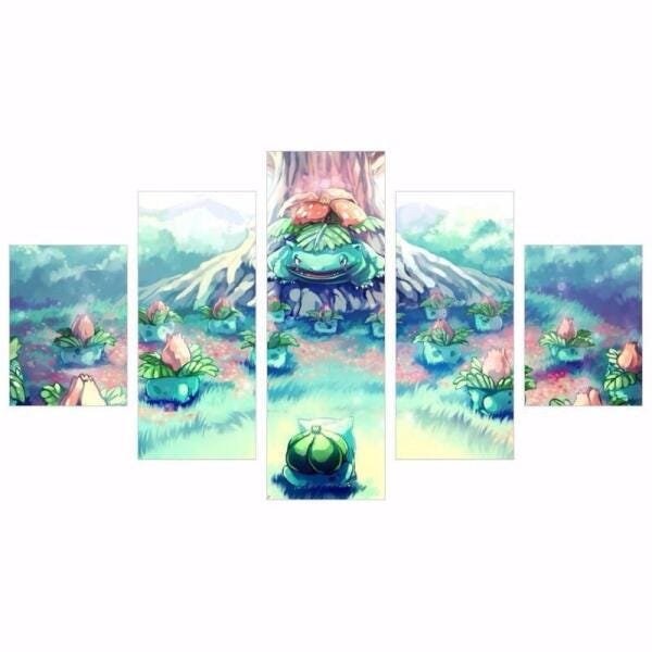 Quadro Pokemon Bulbasaur Decorativo 160X80 - 1