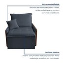 Ver imagem 4 de Poltrona Retrátil e Reclinável Base Madeira Maciça Atena