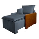 Ver imagem 2 de Poltrona Retrátil e Reclinável Base Madeira Maciça Atena