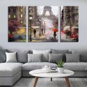 Ver imagem 1 de Quadros Decorativos Paris Torre Eiffel 3 Peças