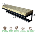 Ver imagem 5 de Toalheiro com Prateleira Strassis Design Sd-4004 40 Preto