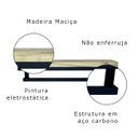 Ver imagem 6 de Toalheiro com Prateleira Strassis Design Sd-4004 40 Preto