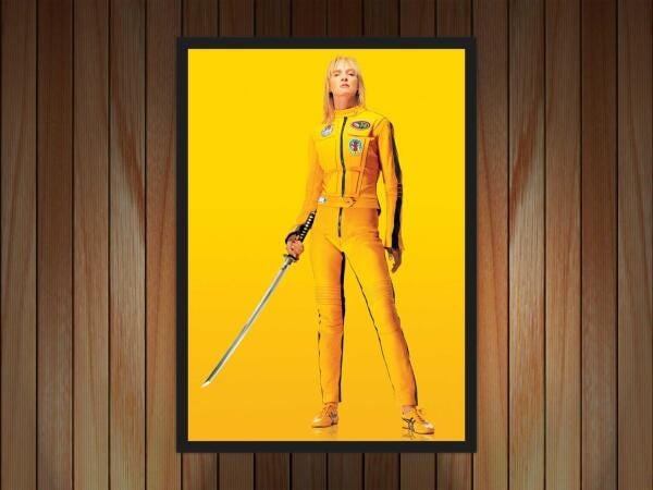 Quadro Kill Bill Quentin Tarantino Cinema Filmes Moldura G03 - 4