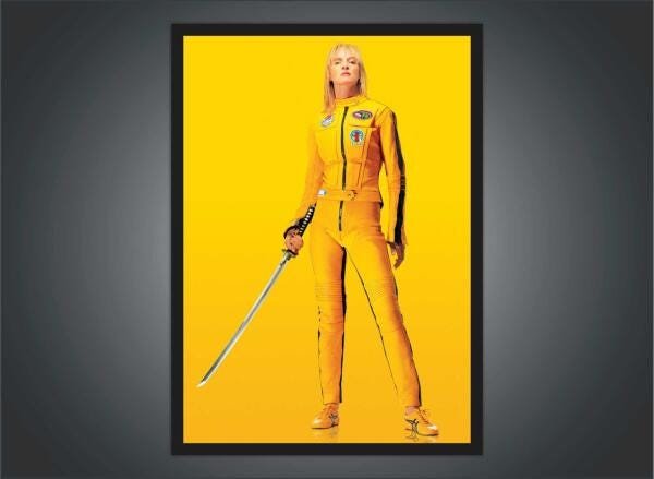 Quadro Kill Bill Quentin Tarantino Cinema Filmes Moldura G03 - 2