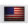 Quadro Decorativo Bandeira Dos Estados Unidos Com Moldura G1 - 4