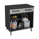 Ver imagem 3 de Balcão Aço Lavanderia Multiuso Multimóveis CR6045 Cinza/Pto