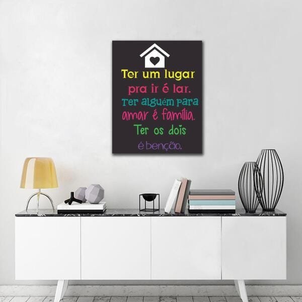 Quadrinho Decorativo Frases Família - 4