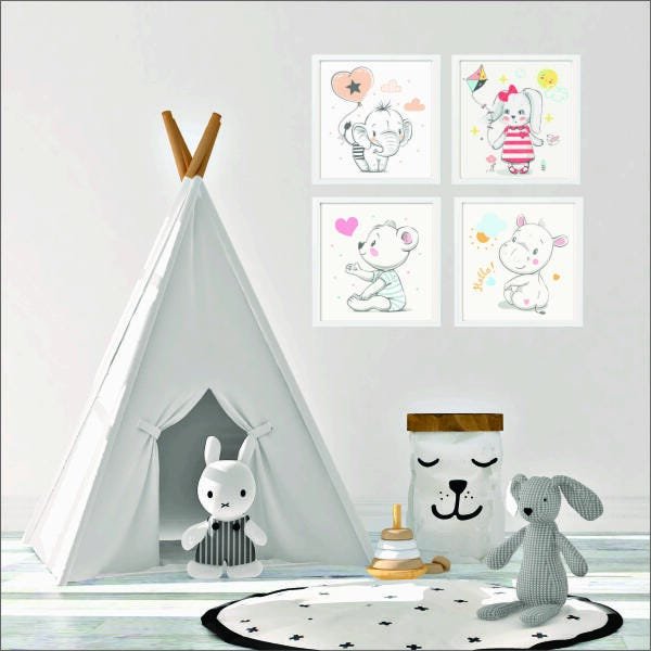 Quadro decorativo bebê menina bb36 - 3
