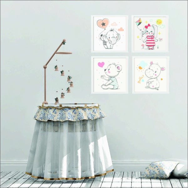 Quadro decorativo bebê menina bb36 - 2