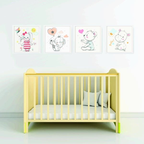Quadro decorativo bebê menina bb36 - 1