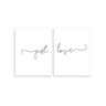 Quadro just love frase decorativa ( apenas ame ) 22x30 - 1