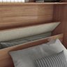 Guarda Roupa Cravo 4 Portas e 3 Gavetas com Cama Jequitibá Brilho - Henn - 5