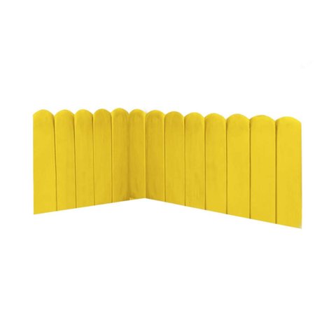 Cabeceira Painel Cama King Box Nuvem Suede Sandy 195 cm:Amarelo