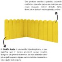 Ver imagem 5 de Cabeceira Painel Cama King Box Nuvem Suede Sandy 195 cm:Amarelo