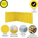Ver imagem 4 de Cabeceira Painel Cama King Box Nuvem Suede Sandy 195 cm:Amarelo