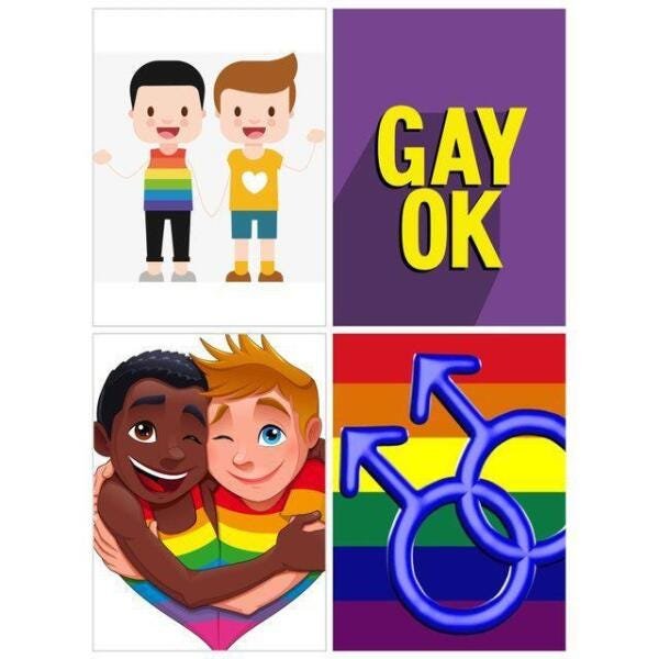 Quadros Decorativos Desenhos Lgbtq Amor Respeito 30X40 - 1