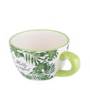 Ver imagem 2 de Cachepot Cerâmica Caneca Cup Green Leaves Urban