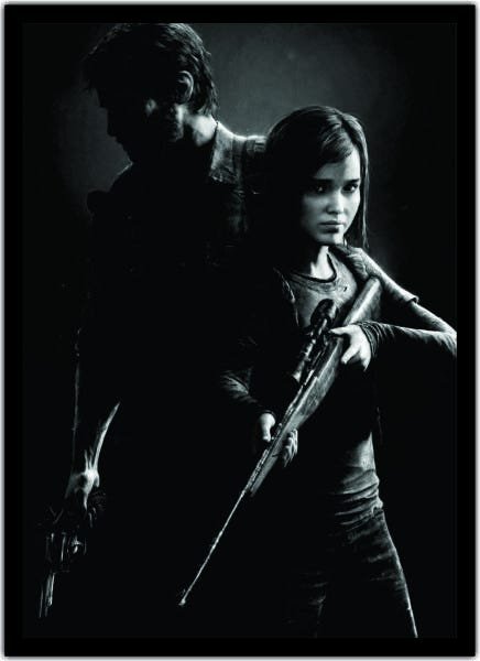 Quadro Decorativo The Last Of Us Games Jogos Com Moldura 01 - 1