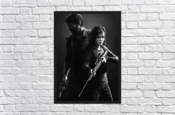 Quadro Decorativo The Last Of Us Games Jogos Com Moldura 01 - 3