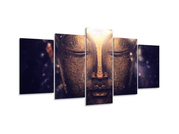 Quadro Decorativo 129X63 Sala Quarto Buda Moderno - 2