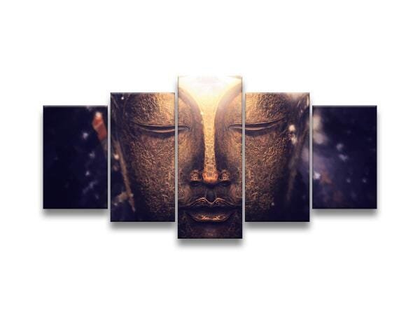 Quadro Decorativo 129X63 Sala Quarto Buda Moderno - 1