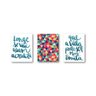 Quadros Decorativos Frases 10 20X26Cm Em Metal 3 Peças - 1