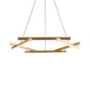 Ver imagem 1 de Lustre Pendente Nordecor Wida 2788 Preto / Ouro Champagne Led Bivolt Preto / Ouro Champagne 2788