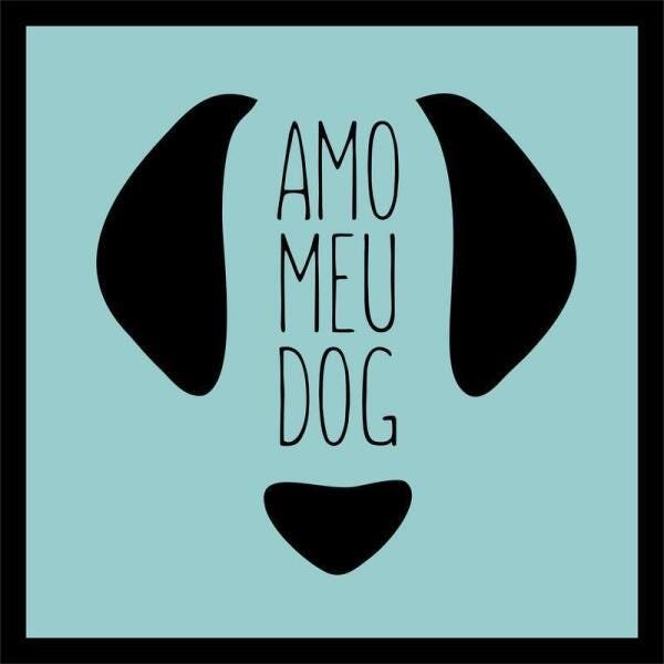 Quadro Amor Dog Mdf 28X28 - 1